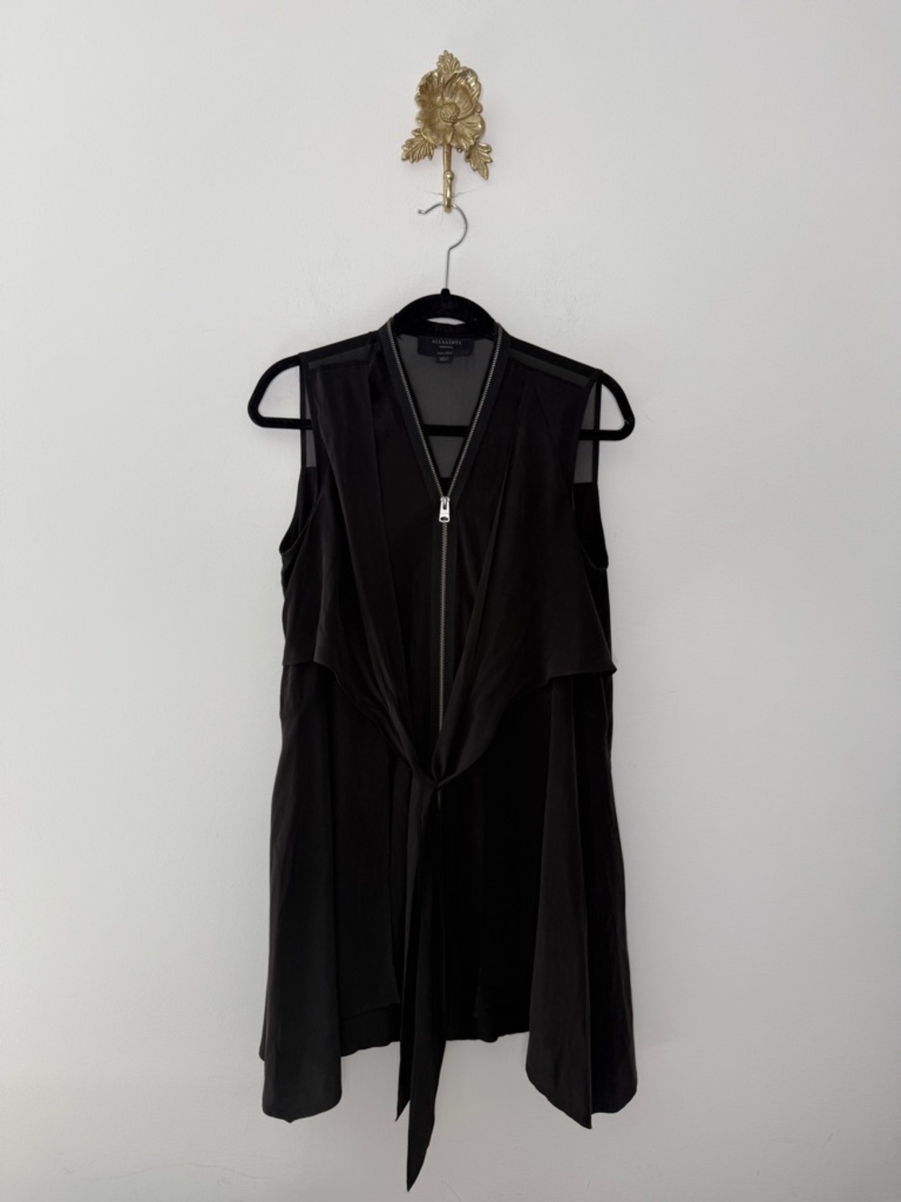 AllSaints Jayda Silk Dress M